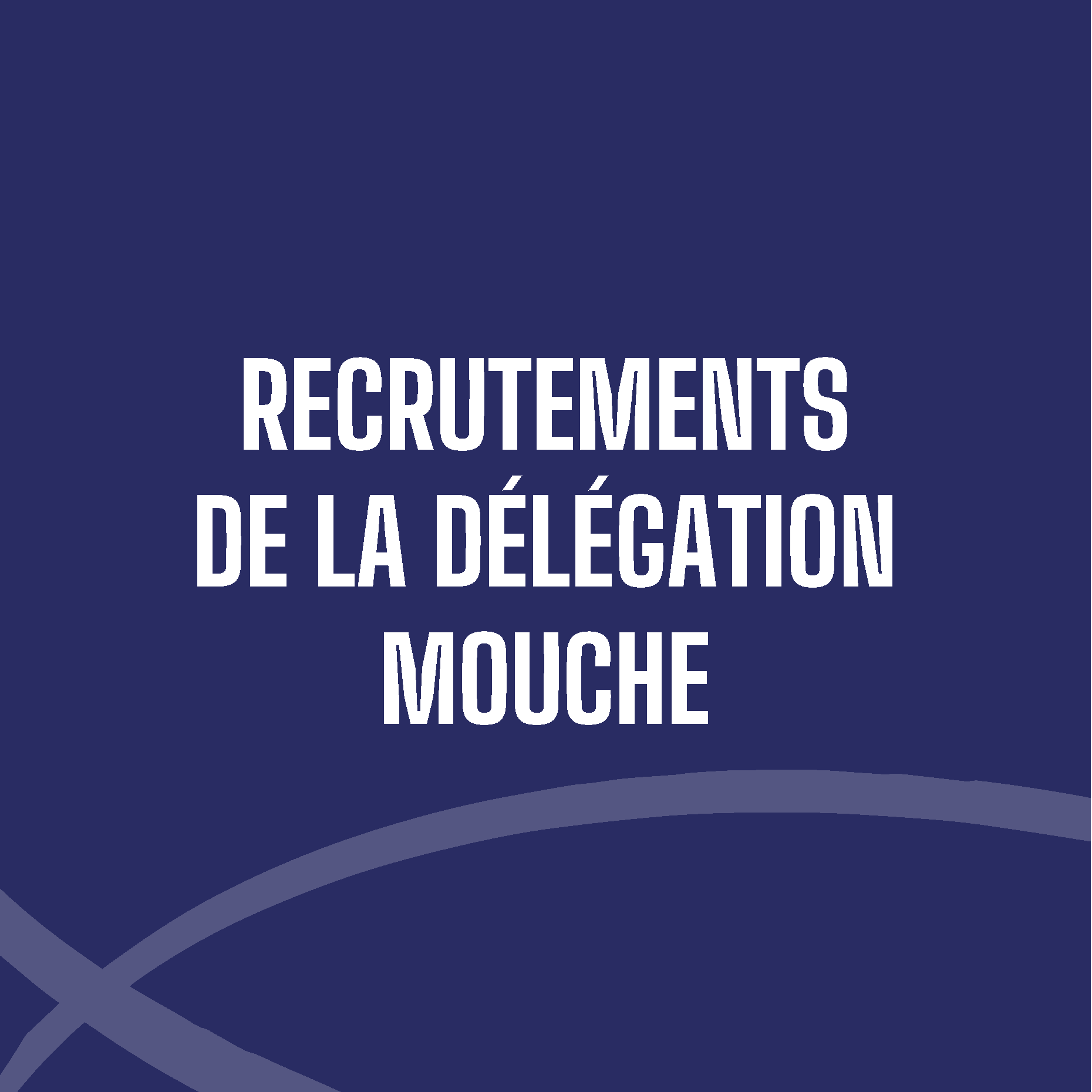 LES NOUVEAUX RECRUTEMENTS DE LA DÉLÉGATION NATIONALE MOUCHE